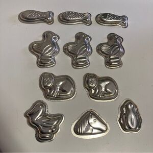 Vintage Metal Animal Candy Molds